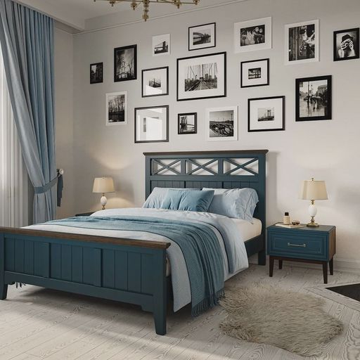 Кровать «Грация-5», сапфир